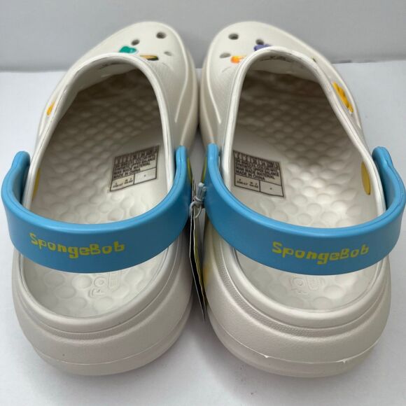 Skechers Foamies Shoes Womens 5 White SpongeBob SquarePants Clogs Lightweight - Picture 5 of 10